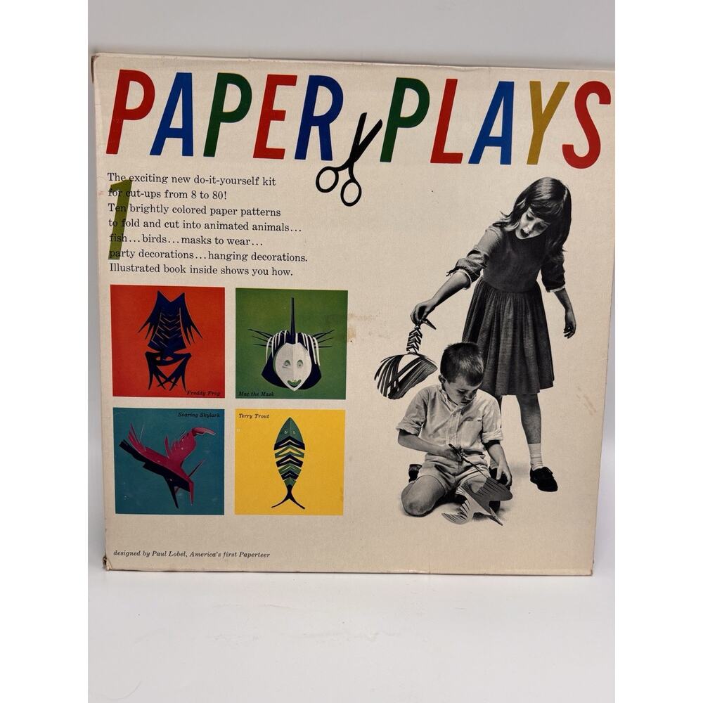 Vintage Paul Lobel Paper Plays Kit 1961 MCM Rare Mobile
